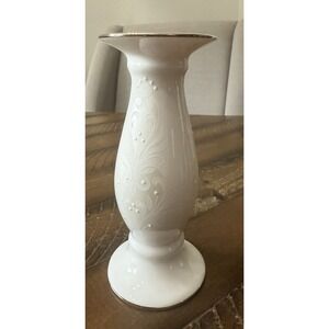 Lenox "Wedding‎ Promise" Opal Innocence Candlesticks 1 White Candle Stick Holder